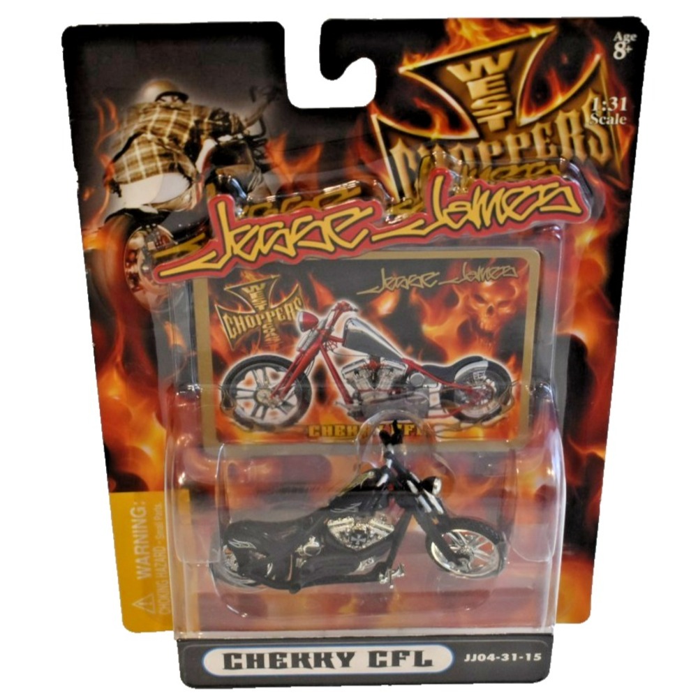 2004 Jesse James West Coast Choppers Cherry CFL JJ04-31-15 1:31 Scale